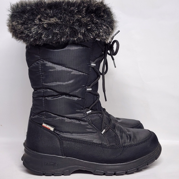 Kamik Shoes - Kamik’s Porto Winter Boot Black Fabric size 9